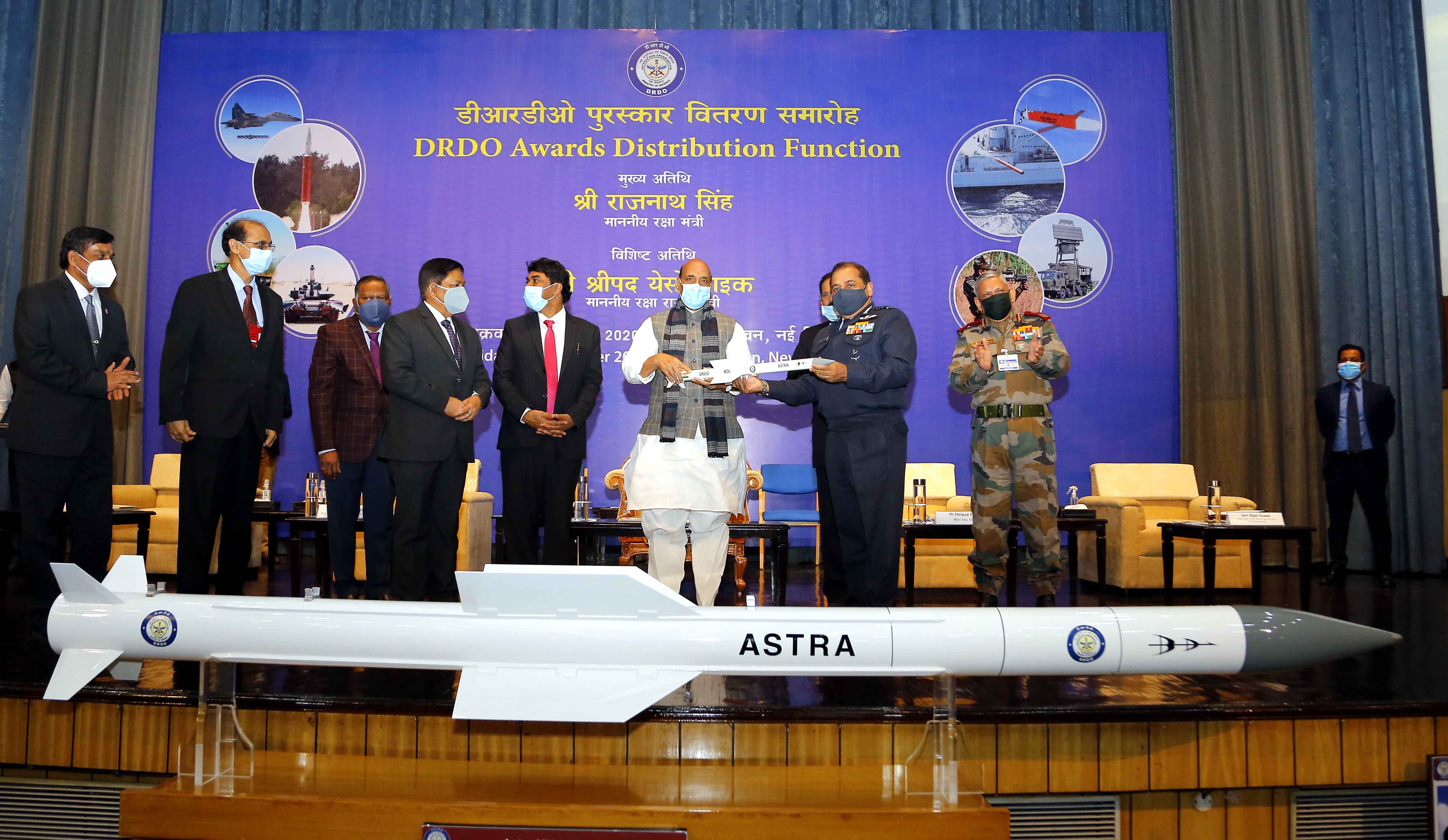 Rajnath Singh hands over DRDO systems to Armed Forces